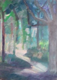 Paysage, dessin sur papier. - Dessin